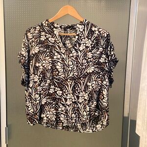 Floral Velvet Heart Blouse